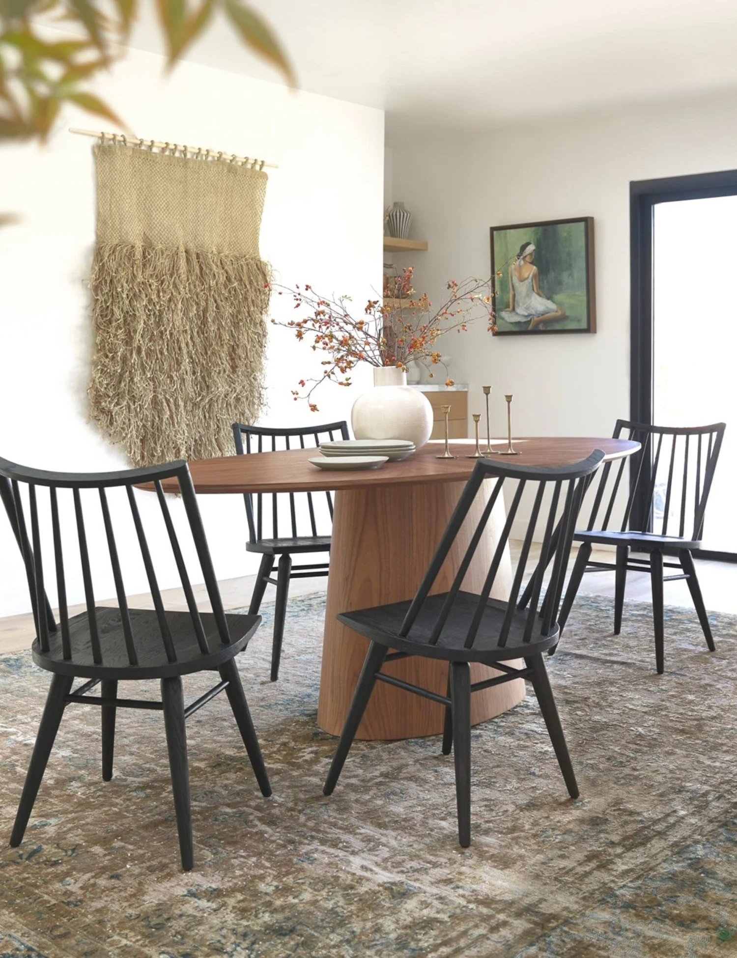 Beth Oval Dining Table, Brown 4 Beth Oval Dining Table, Brown - Image 2