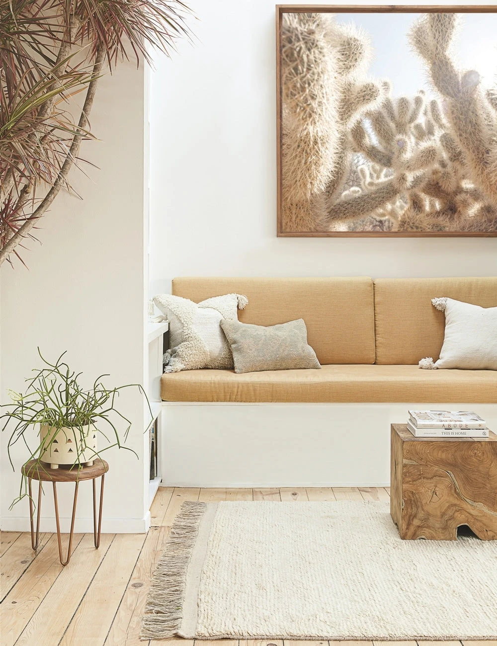 Amir Moroccan Shag Rug, Natural 5 Amir Moroccan Shag Rug, Natural - Image 3