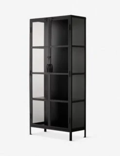 Sam Curio Cabinet 8 Sam Curio Cabinet -Furniture Decoration Shop 20unio cubk 1904uniontallcuriocabinet blackiron clearglass side