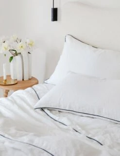 European Flax Piped Linen Duvet Cover By Cultiver -Furniture Decoration Shop 211222CULpad 3733 8c1550ea d0c7 42f6 b569 9f051f0e4d0b