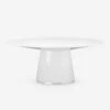 Magar Oval Dining Table -Furniture Decoration Shop 4 magar oval dining table white 1 1