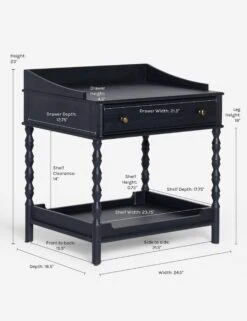 Topia Nightstand By Ginny Macdonald -Furniture Decoration Shop 5 TopiaSideTable Black17012