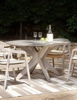 Rosetta Indoor / Outdoor Round Dining Table -Furniture Decoration Shop 51005874 3 LIFESTYLE