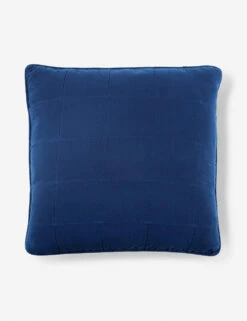 Antwerp Large Quilted Euro Sham By Pom Pom At Home -Furniture Decoration Shop AntwerpSham NavyNEW