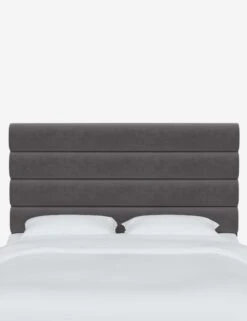Bailee Headboard -Furniture Decoration Shop BaileeHeadboard SteelVelvet CHB0150TTNSTL 1