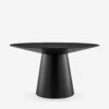 Barra Round Dining Table 1 Barra Round Dining Table -Furniture Decoration Shop BarraRoundDiningTable Black 38656BLK KIT 01