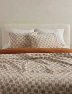 Basketweave Blanket By Sarah Sherman Samuel -Furniture Decoration Shop BasketweaveBlanket Umber Ivory A0656737 2 Product