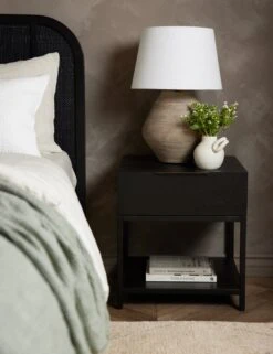 Dana Nightstand -Furniture Decoration Shop BrookeBed Black Queen A0654291 3659 1