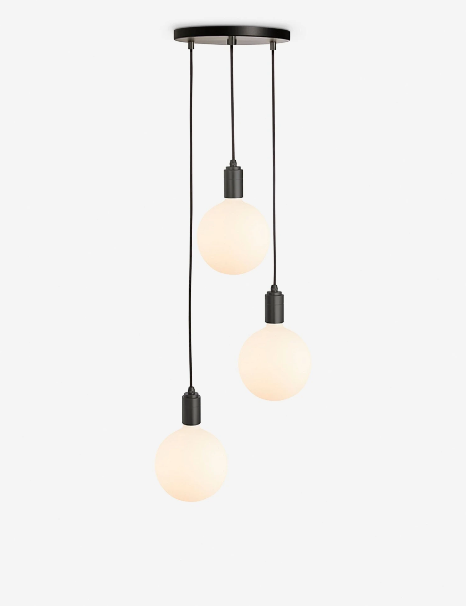 Triple Pendant Light With Sphere IV By Tala 3 Triple Pendant Light With Sphere IV By Tala