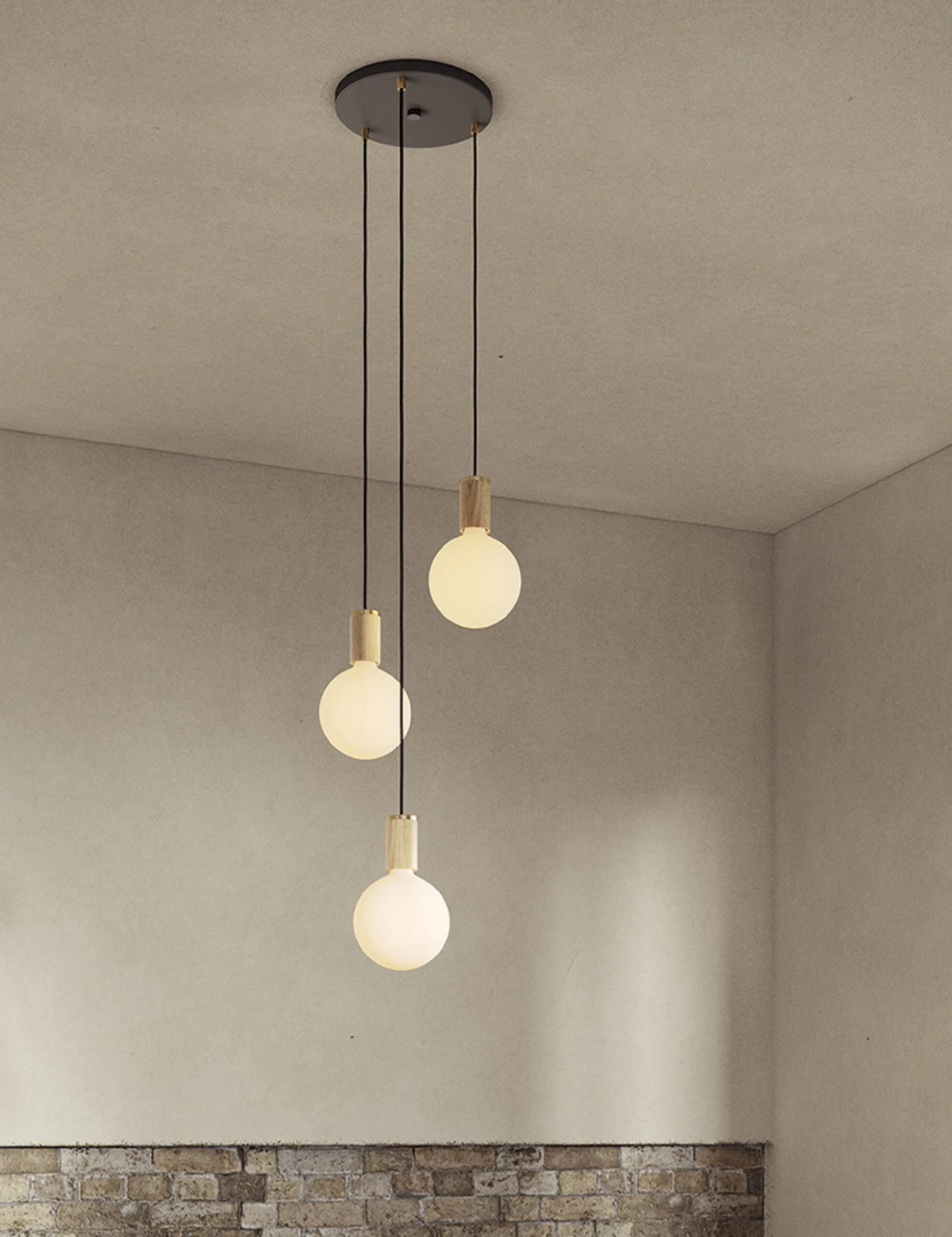 Triple Pendant Light With Sphere IV By Tala 11 Triple Pendant Light With Sphere IV By Tala - Image 9