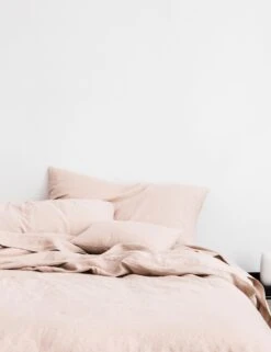 European Flax Linen Duvet Cover By Cultiver -Furniture Decoration Shop CULTIVER Bed Blush 856f28d2 7166 4fde a87a 880181bd39f5