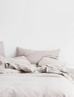 European Flax Linen Duvet Set By Cultiver -Furniture Decoration Shop CULTIVER Bed Smoke Grey