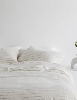 European Flax Linen Duvet Cover By Cultiver -Furniture Decoration Shop CULTIVER Pencil Stripe f09a95c1 451d 4919 aaeb 09c96bf14aba