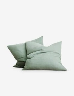 European Flax Linen Euro Pillowcases (Set Of 2) By Cultiver -Furniture Decoration Shop CULTIVER Sage Euros 3c7be7c1 56a3 4e70 a5bf 74aa85ebf64a