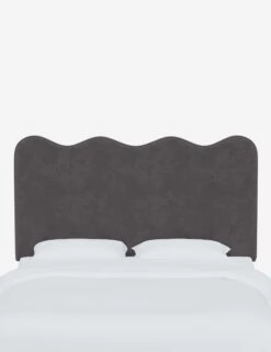 Clementine Headboard -Furniture Decoration Shop ClementineHeadboard SteelVelvet 1431FTTNSTL 1