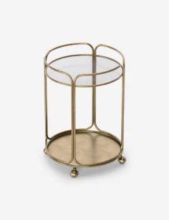 Nathalie Round Bar Cart 13 Nathalie Round Bar Cart -Furniture Decoration Shop DIN00237 2