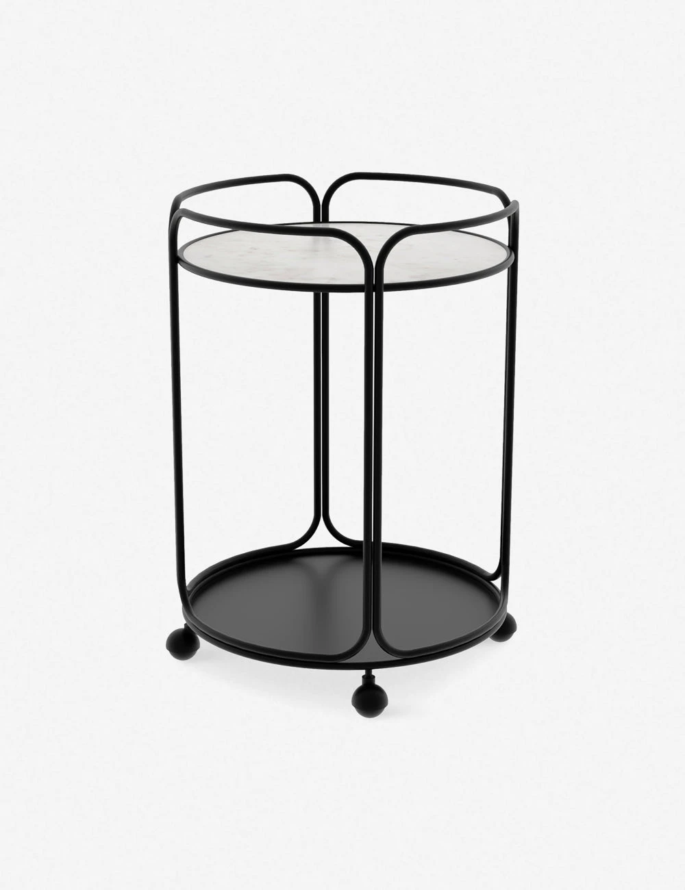 Nathalie Round Bar Cart 3 Nathalie Round Bar Cart