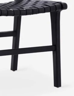 Gallagher Leather Dining Chair -Furniture Decoration Shop DOV25003BK DETAIL