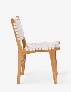 Gallagher Leather Dining Chair -Furniture Decoration Shop DOV25003WH P