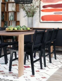 Gallagher Leather Dining Chair -Furniture Decoration Shop DOV6371 DOV25003BK