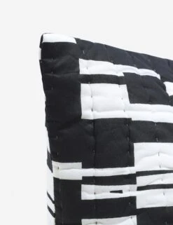 Gemma Sham, (Set Of 2) -Furniture Decoration Shop GemmaSham Queen NaturalandBlack 2807