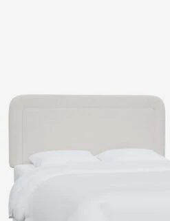 Gwendolyn Headboard -Furniture Decoration Shop GwendolynHeadboard SnowVelvet 1451FTTNSNW