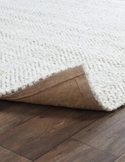 Kaleem Jute Rug -Furniture Decoration Shop HerringboneChenilleIvory Natural 1