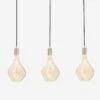 Triple Linear Pendant Light With Voronoi II By Tala -Furniture Decoration Shop LP WHT SET BP 02 03