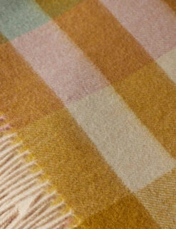 Lambswool Throw By Tartan Blanket Co -Furniture Decoration Shop LambswoolThrow PearBlossomCheckbyTartanBlanketCo 16160 Swatch SITECROP