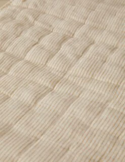 Lammin Linen Quilted Coverlet By Sarah Sherman Samuel -Furniture Decoration Shop LamminLinenCoverlet Goldenrod Queen Full A0656731 021 Product