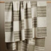 Checkered Wool Throw By Sarah Sherman Samuel -Furniture Decoration Shop Lulu and Georgia CheckeredThrowbySarahShermanSamuel Ivory Olive A0656784 141 Product