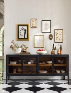 Morey Curio Sideboard 10 Morey Curio Sideboard -Furniture Decoration Shop Lulu and Georgia DiningSideboardVignette 1061 Site Crop Lifestyle