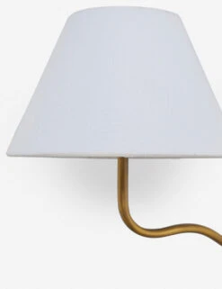 Magdalene Double Sconce -Furniture Decoration Shop MagdaleneDoubleSconceBrass WhiteShade 0020