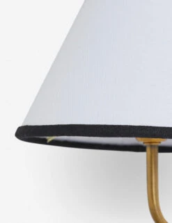 Magdalene Single Sconce -Furniture Decoration Shop MagdaleneSconceBrass BlackRimShade 12769