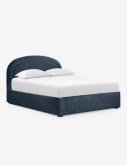 Newbery Platform Bed -Furniture Decoration Shop NewberyPlatformBed BlueVelvet Queen L04731295027 Product