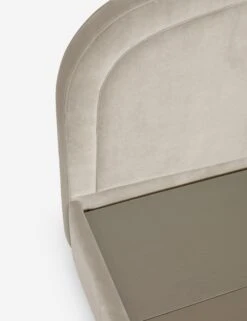 Newbery Platform Bed -Furniture Decoration Shop NewberyPlatformBed Oatmeal Velvet Queen L04731295031 Product