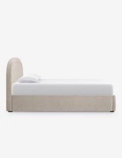 Newbery Platform Bed -Furniture Decoration Shop NewberyPlatformBed Oatmeal Velvet Queen L04731295033 Product