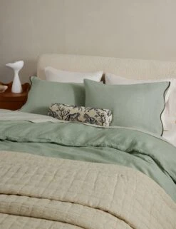 Essie Hemp Duvet Cover By Sarah Sherman Samuel 18 Essie Hemp Duvet Cover By Sarah Sherman Samuel -Furniture Decoration Shop OteliaHempDuvet Lichen Queen Full A0656696 4 Product