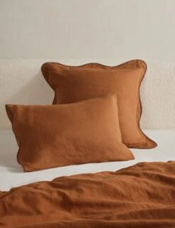 Essie Hemp Sham By Sarah Sherman Samuel -Furniture Decoration Shop OteliaHempSham Umber SiblingShot 216 Product