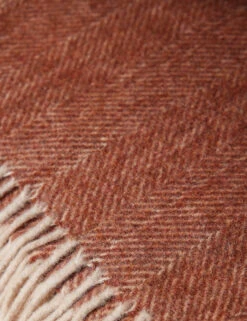 Recycled Wool Throw By Tartan Blanket Co 38 Recycled Wool Throw By Tartan Blanket Co -Furniture Decoration Shop RecycledWoolThrow RustHerringbonebyTartanBlanketCo 16089 Swatch SITECROP