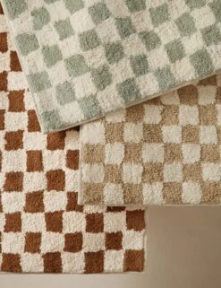 Checkerboard Bath Mat By Sarah Sherman Samuel 29 Checkerboard Bath Mat By Sarah Sherman Samuel -Furniture Decoration Shop SSSbathmatsGrouoshot2