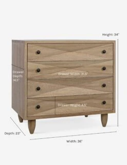 Sen 4-Drawer Dresser -Furniture Decoration Shop Sen4 DrawerDresser5