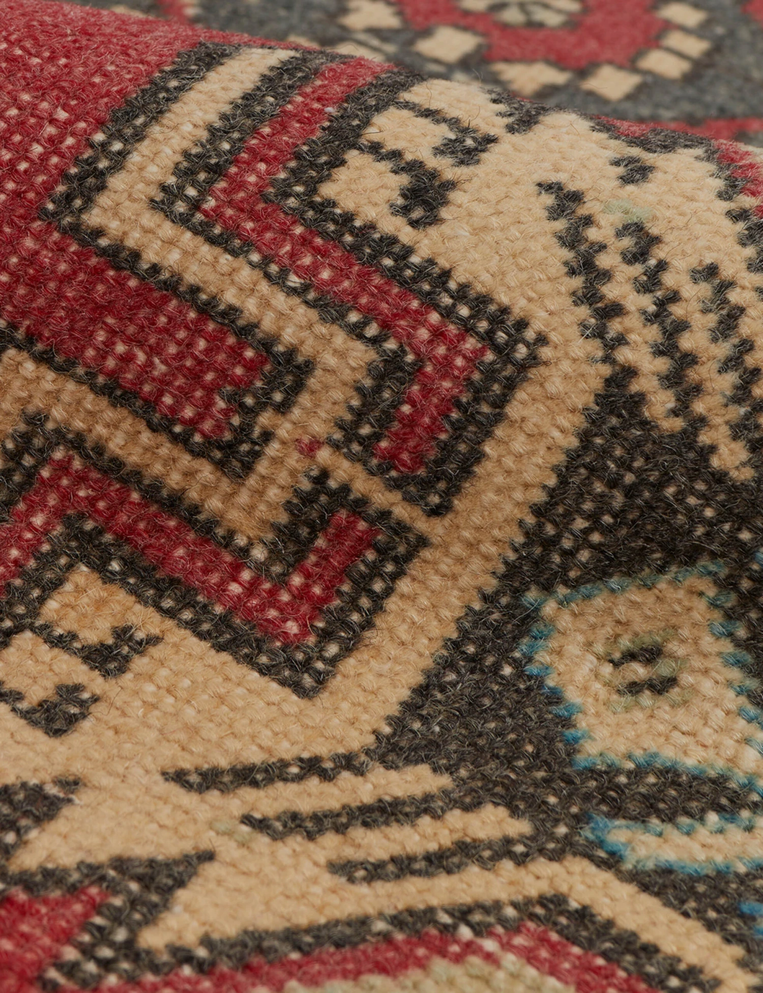Vintage Turkish Mini Rug No. 125, 1'6" X 3'5" - Image 3
