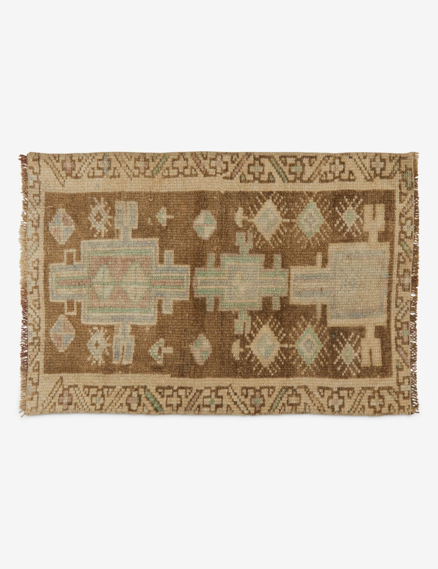 Vintage Turkish Mini Rug No. 162, 1'5" X 2'2" 3 Vintage Turkish Mini Rug No. 162, 1'5" X 2'2"