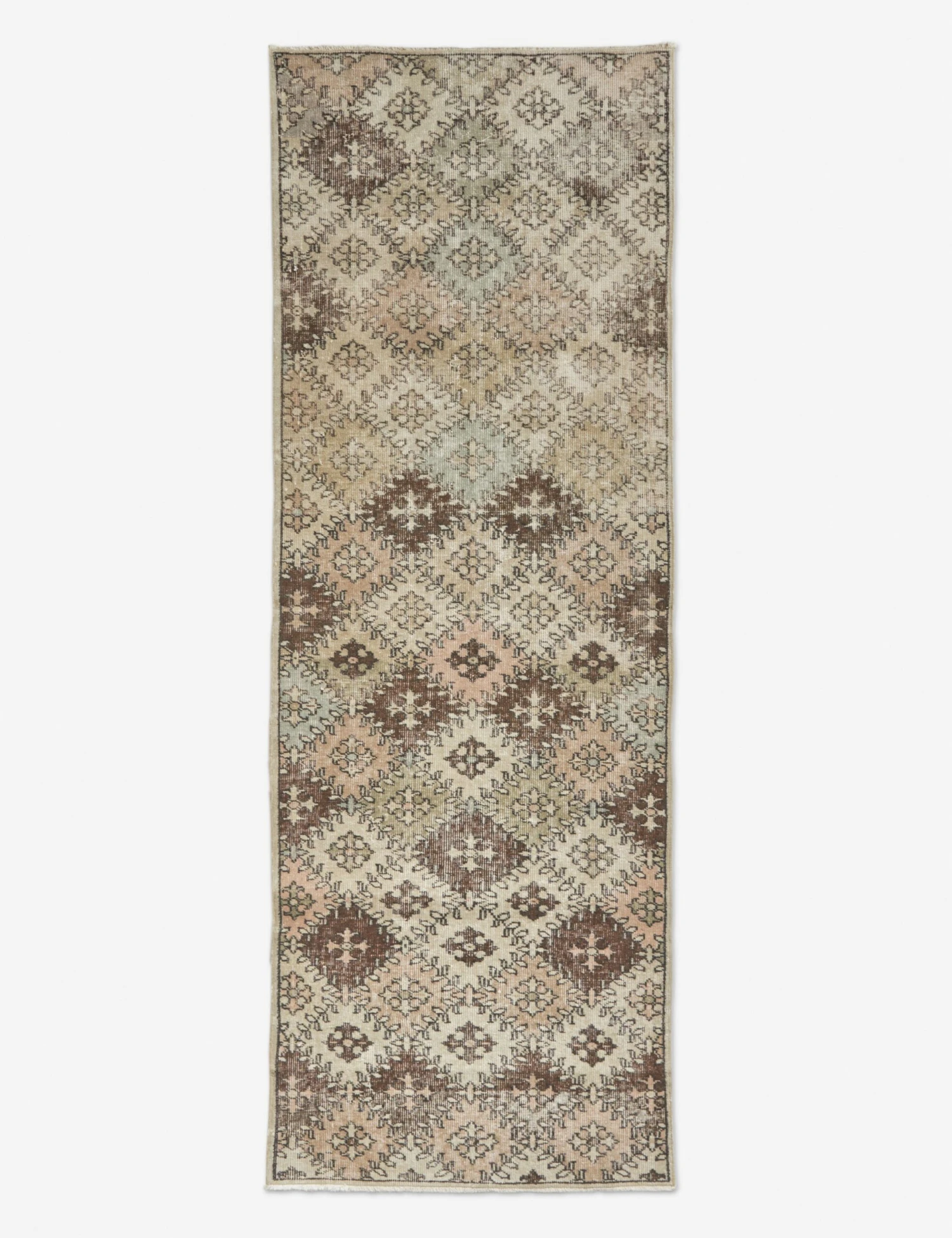 Vintage Turkish Runner Hand-Knotted Wool Rug No. 67, 3'1" X 8'9" 3 Vintage Turkish Runner Hand-Knotted Wool Rug No. 67, 3'1" X 8'9"