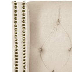 Admina Bed -Furniture Decoration Shop admina linen tufted bed talc 2