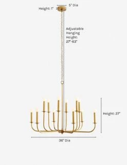 Breck Chandelier By Arteriors -Furniture Decoration Shop arteriors breck chandelier antique brass