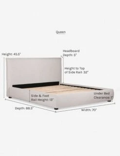 Cambria Platform Bed -Furniture Decoration Shop cambria queen dims
