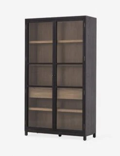 Carly Curio Cabinet -Furniture Decoration Shop carly cabinet black