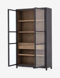 Carly Curio Cabinet -Furniture Decoration Shop carly cabinet black 4